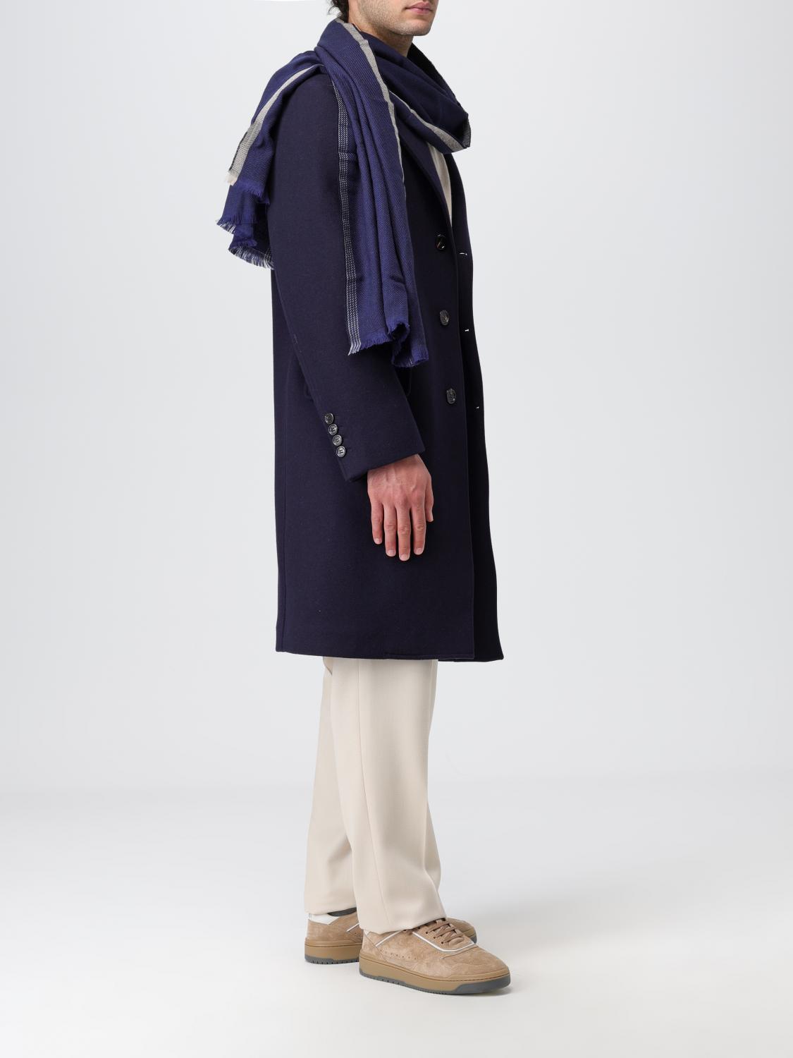 BRUNELLO CUCINELLI スカーフ: スカーフ メンズ Brunello Cucinelli, ブルー - Img 4