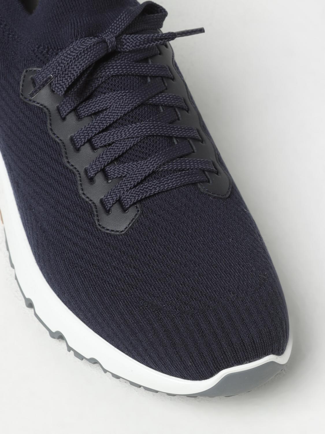 BRUNELLO CUCINELLI: sneakers in stretch knit - Blue