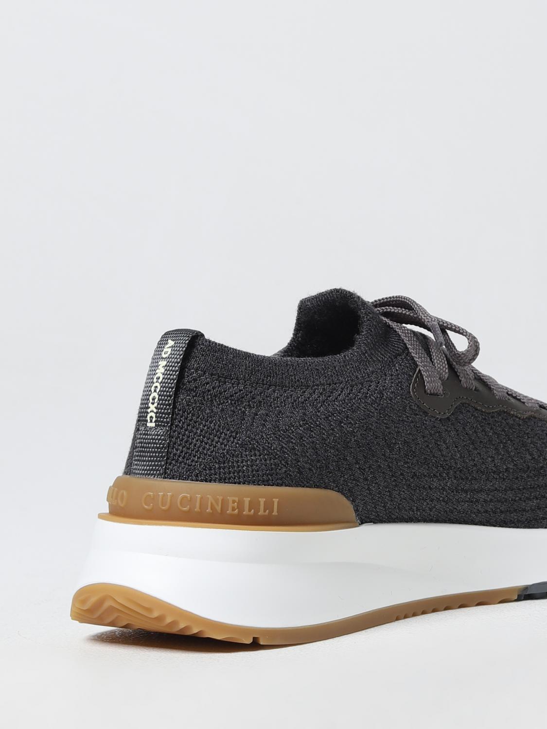 BRUNELLO CUCINELLI BASKETS: Baskets homme Brunello Cucinelli, Gris - Img 3