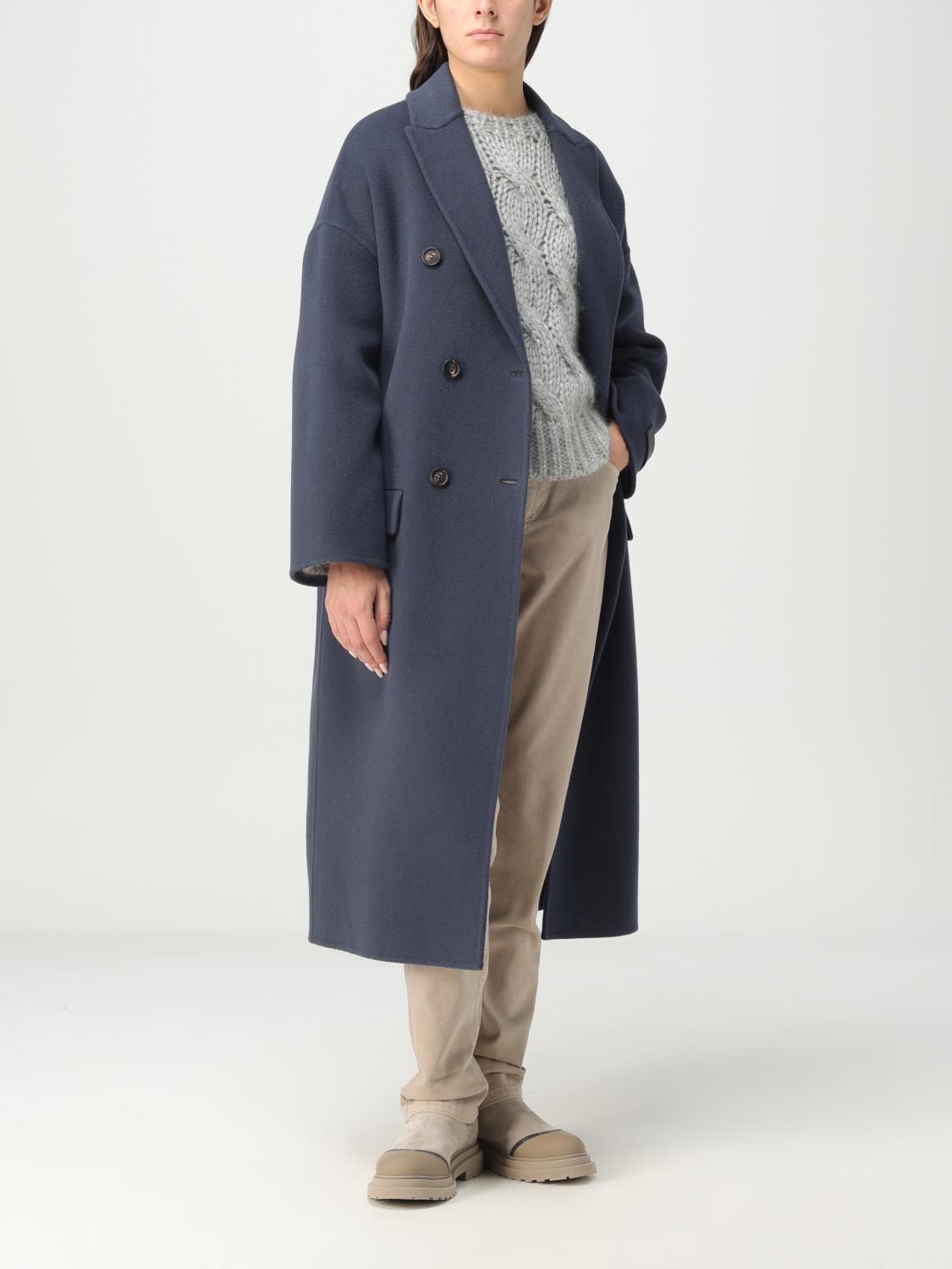 BRUNELLO CUCINELLI CAPPOTTO: Cappotto Brunello Cucinelli in misto lana vergine, Blue - Img 2