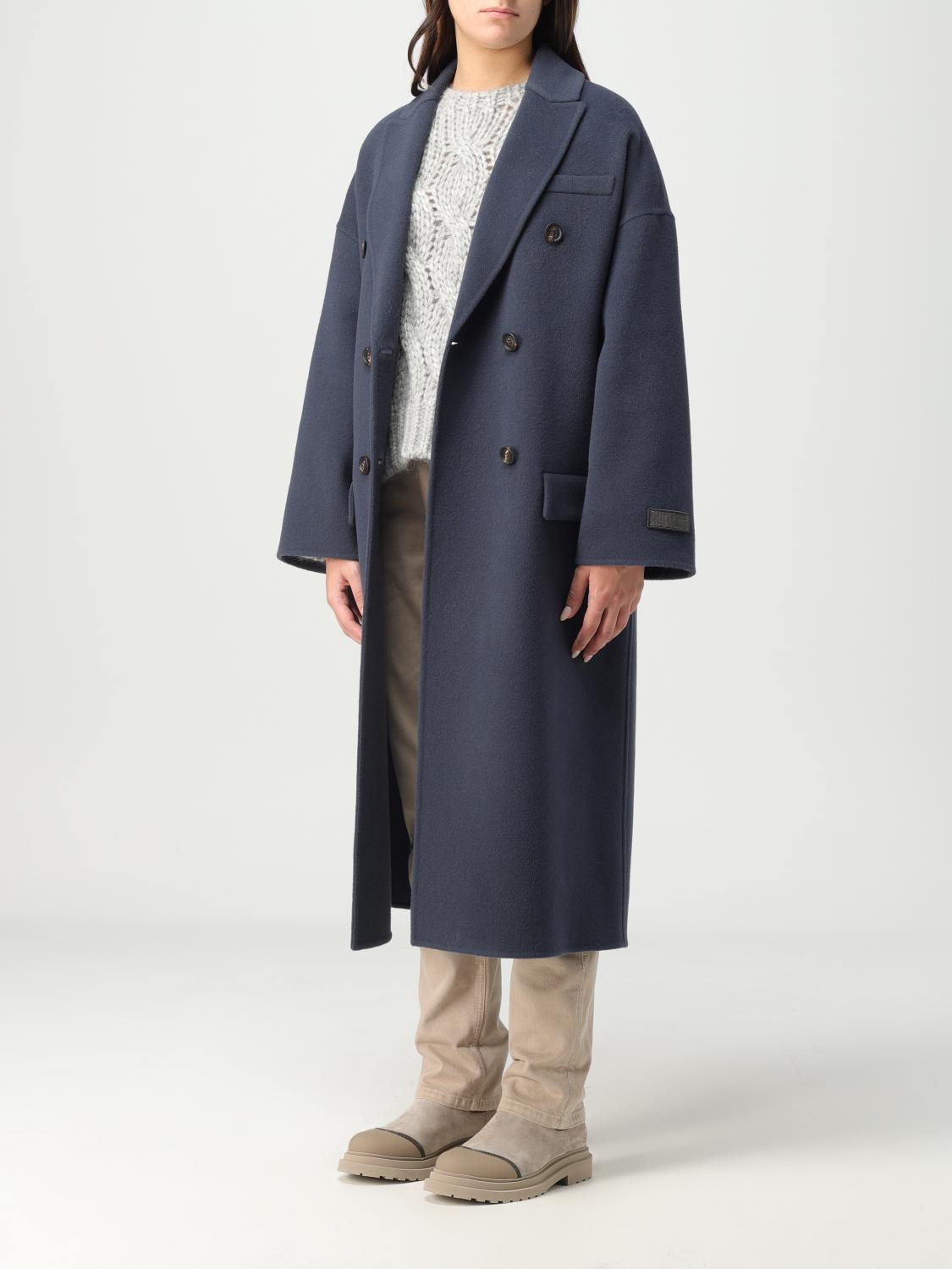 BRUNELLO CUCINELLI CAPPOTTO: Cappotto Brunello Cucinelli in misto lana vergine, Blue - Img 4