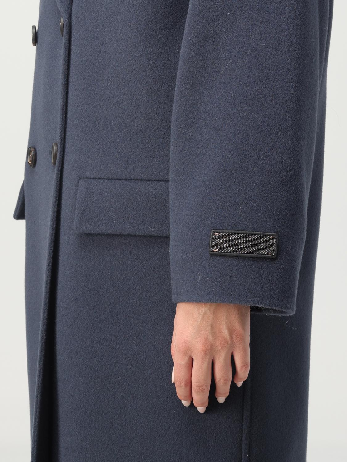 BRUNELLO CUCINELLI CAPPOTTO: Cappotto Brunello Cucinelli in misto lana vergine, Blue - Img 5