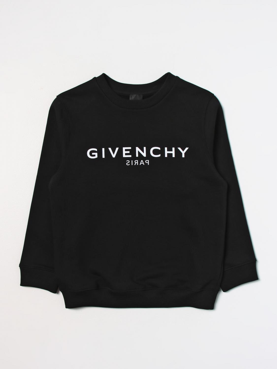 GIVENCHY SWEATER: Givenchy cotton sweatshirt, Black - Img 1