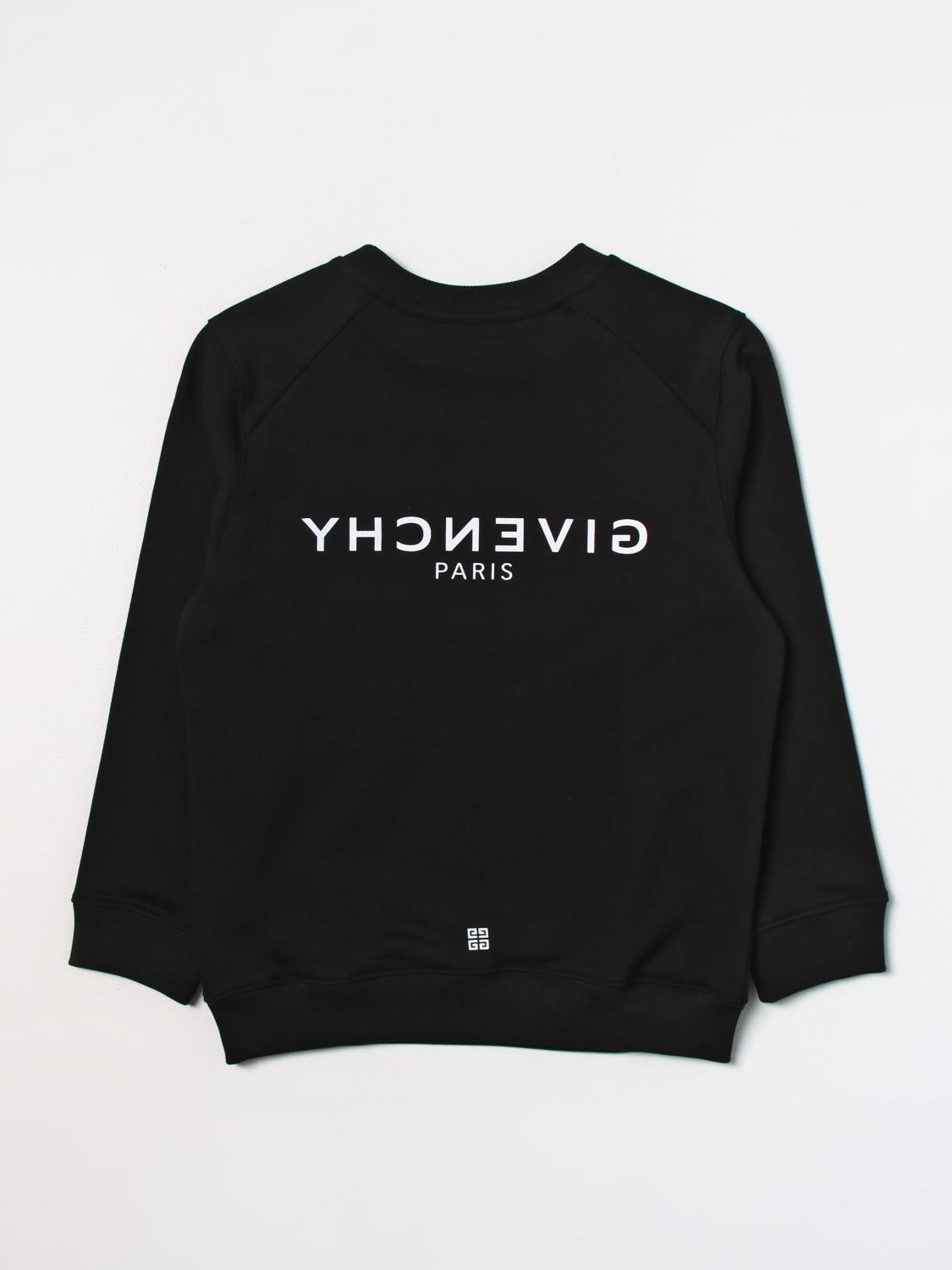 GIVENCHY SWEATER: Givenchy cotton sweatshirt, Black - Img 2