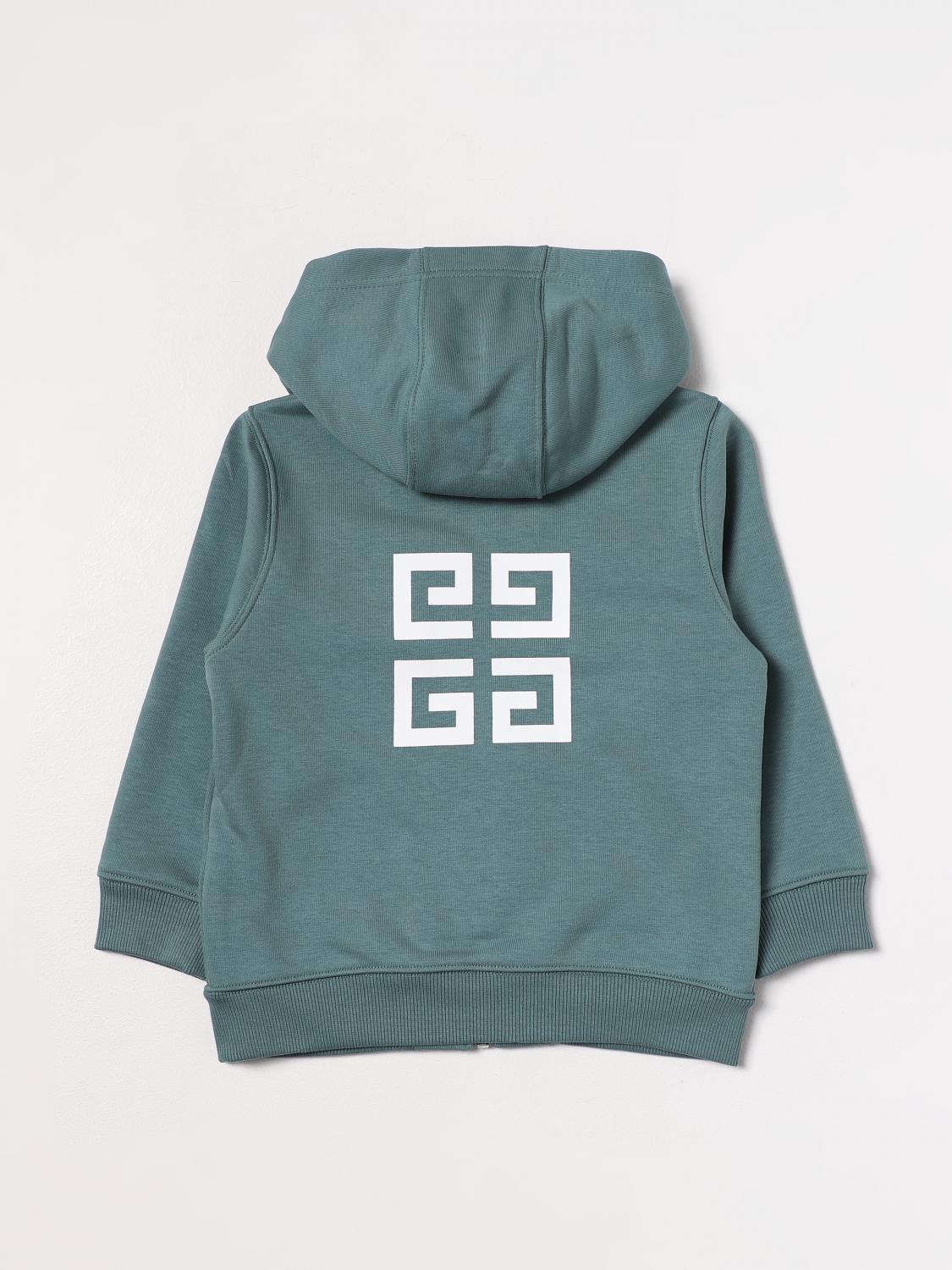 GIVENCHY SWEATER: Givenchy cotton sweatshirt, Green - Img 2