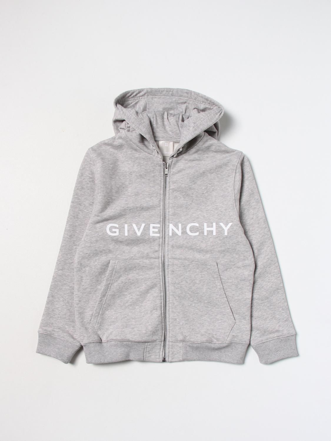 GIVENCHY SWEATER: Givenchy cotton sweatshirt, Grey - Img 1