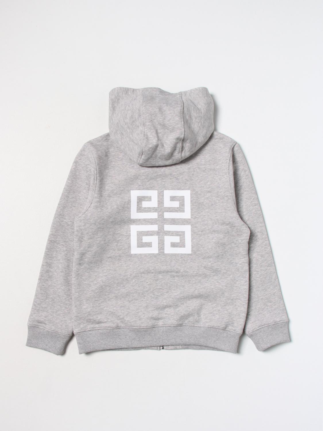 GIVENCHY SWEATER: Givenchy cotton sweatshirt, Grey - Img 2