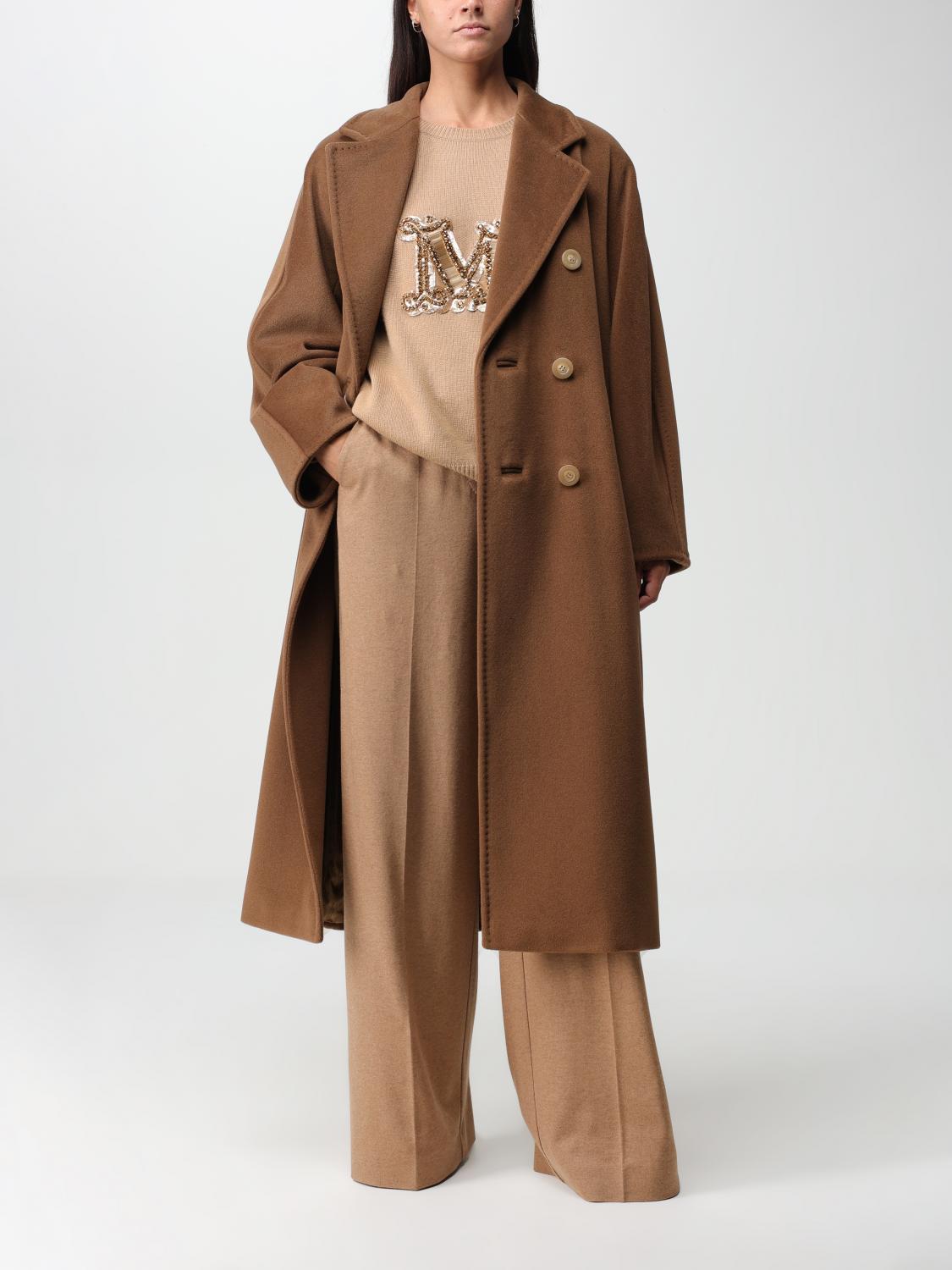 MAX MARA ABRIGO: Abrigo mujer Max Mara, Cuero - Img 2