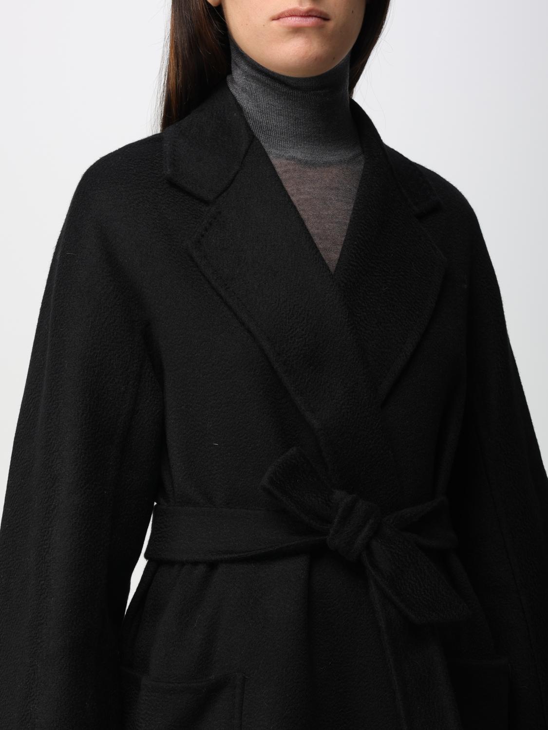 MAX MARA COAT: Max Mara Ludmilla coat in cashmere, Black - Img 5