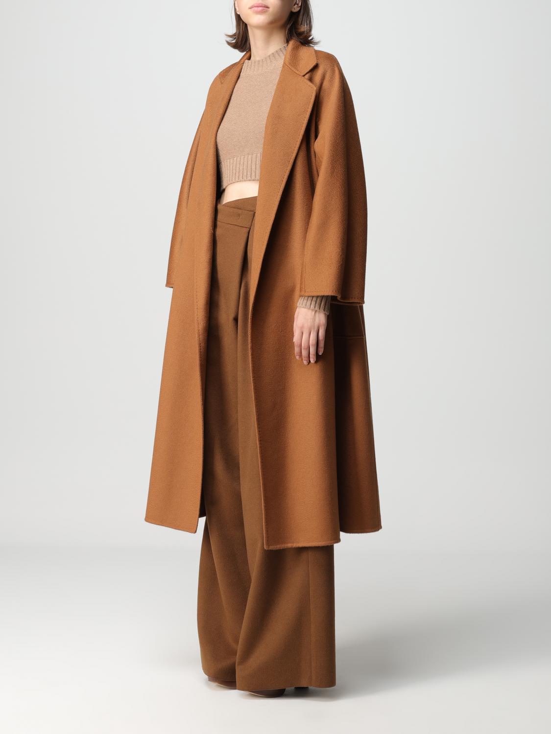 MAX MARA ABRIGO: Abrigo mujer Max Mara, Cuero - Img 4