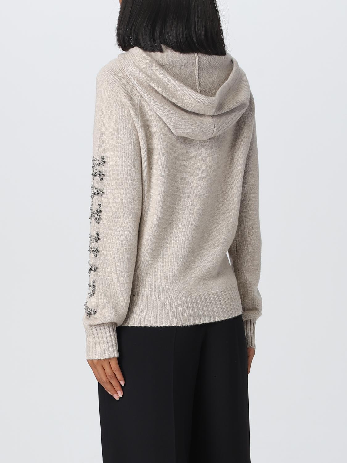 MAX MARA PULL: Pull femme Max Mara, Beige - Img 3