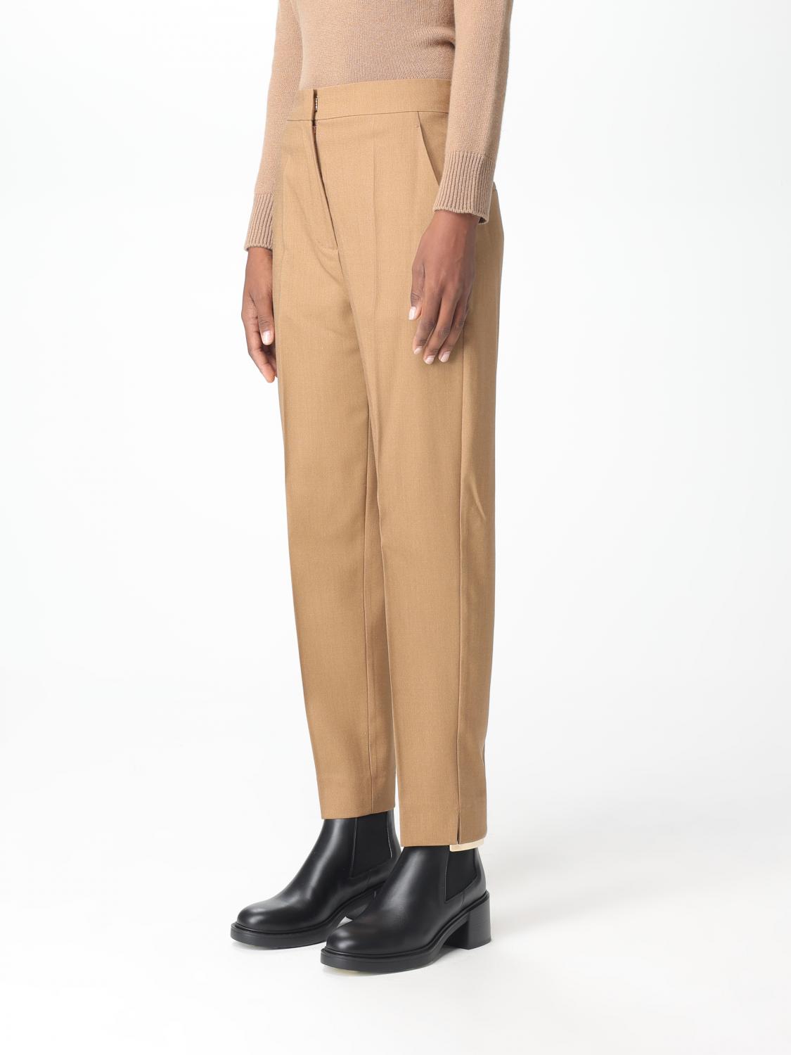 【MAX MARA】クラシックパンツ キャメル Camel colored trousers | Max Mara