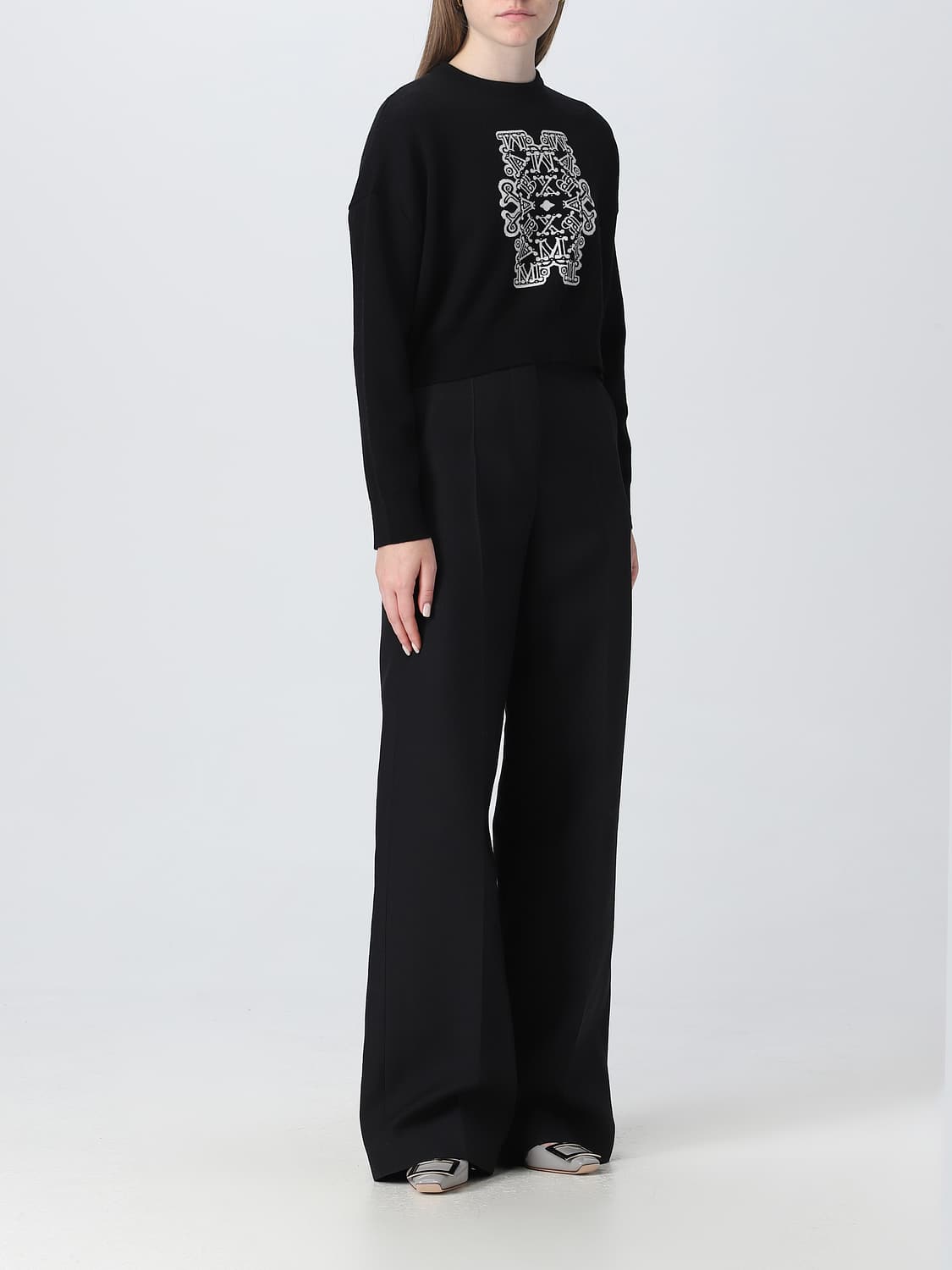 MAX MARA СВИТЕР: Свитер Женское Max Mara, Черный - Img 2