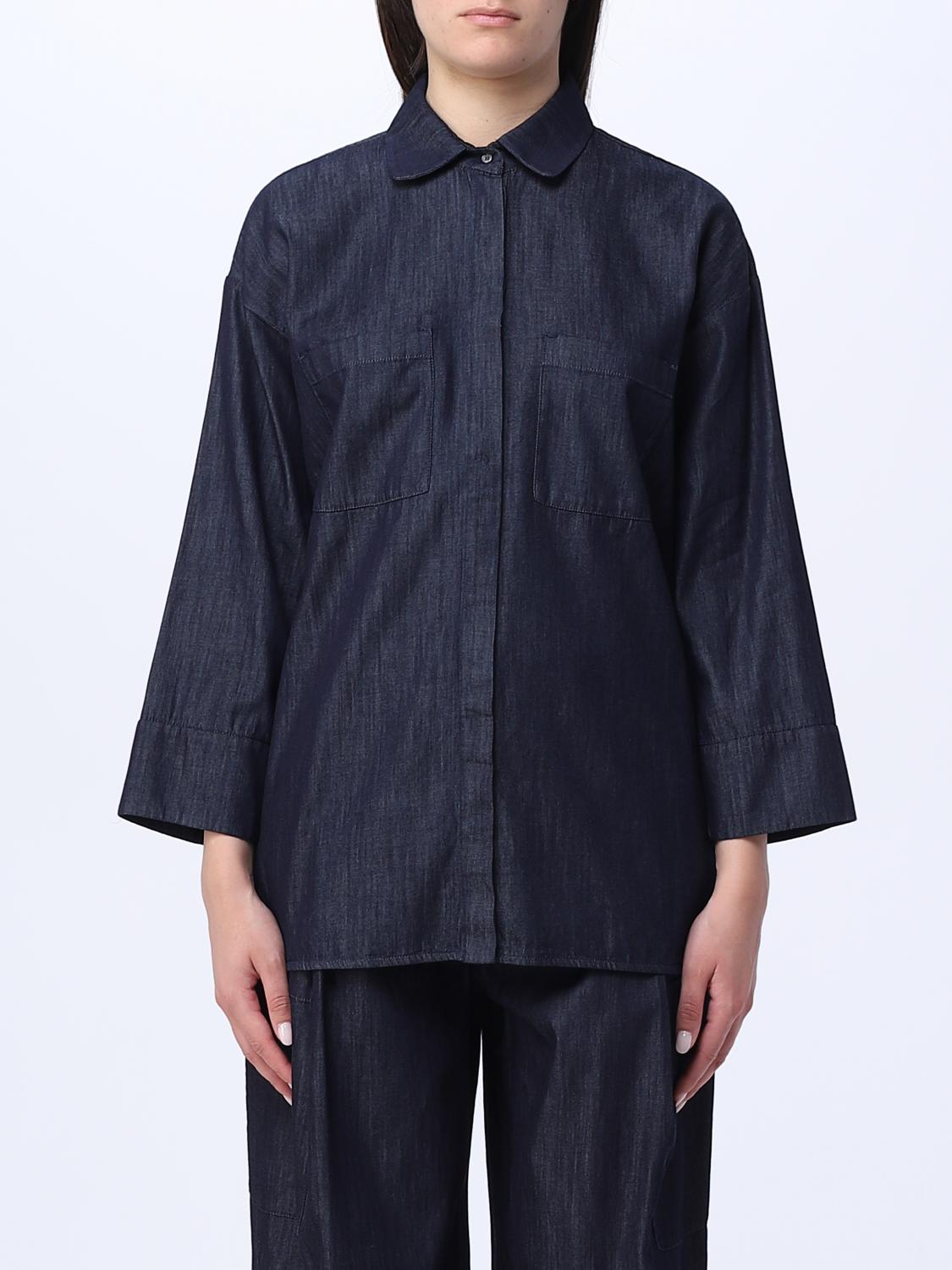 'S MAX MARA CAMICIA: Camicia S Max Mara in denim chambray, Denim - Img 1