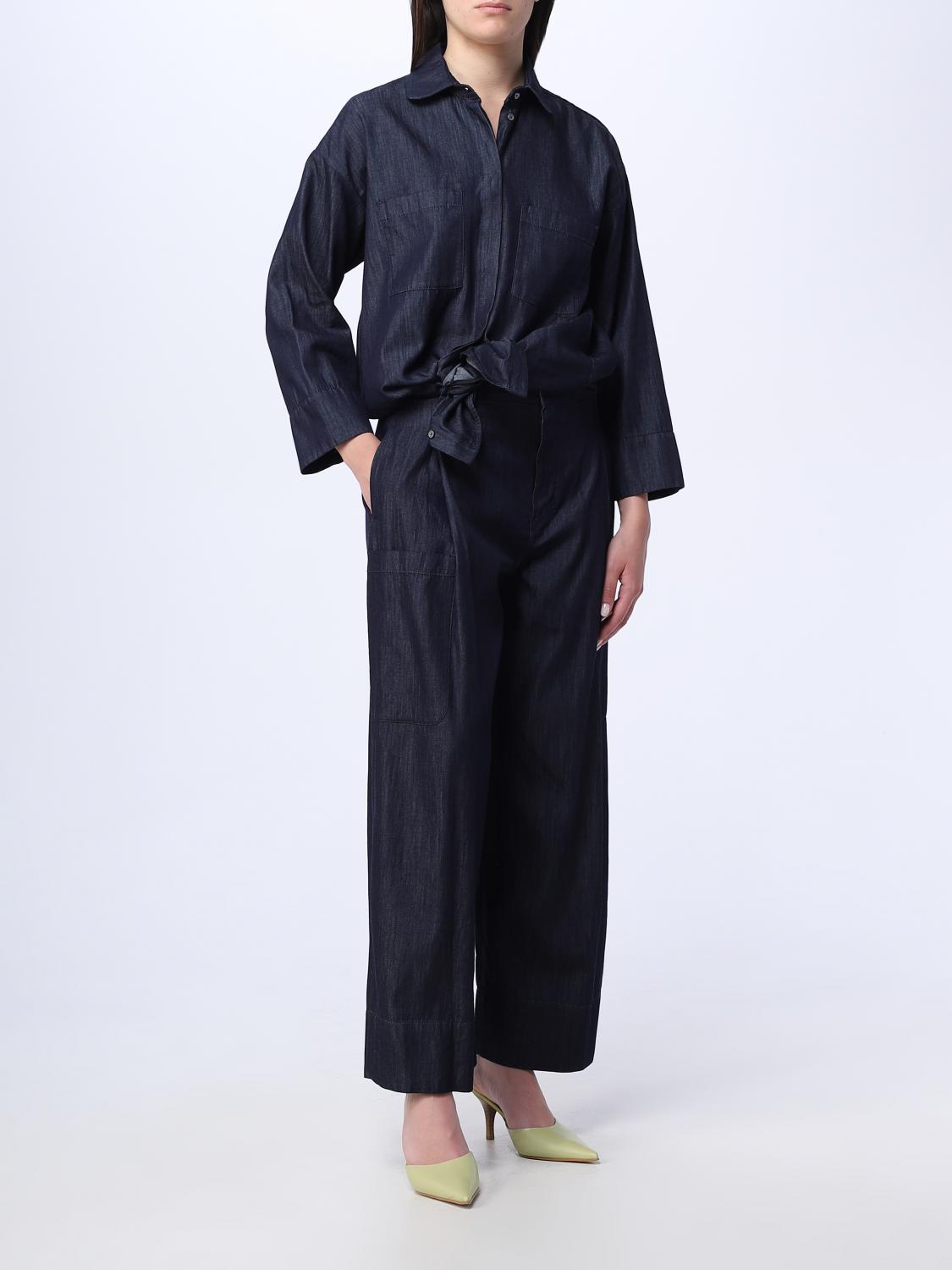 'S MAX MARA CAMICIA: Camicia S Max Mara in denim chambray, Denim - Img 2