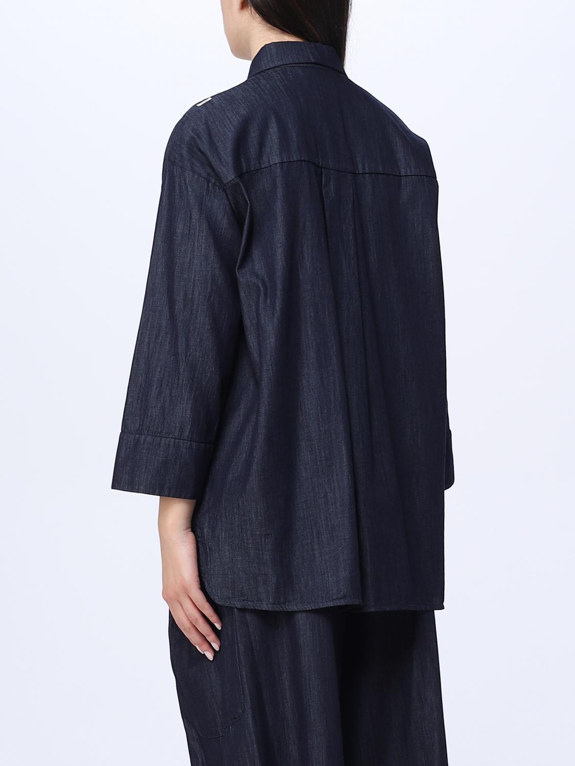 'S MAX MARA CAMICIA: Camicia S Max Mara in denim chambray, Denim - Img 3