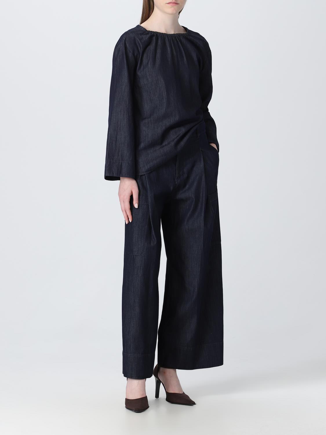 'S MAX MARA PANTALONES: Pantalón mujer S Max Mara, Azul Oscuro - Img 2