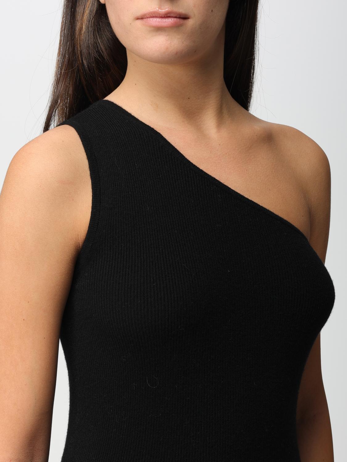 MAX MARA TOP: Top Max Mara in maglia di lana e cashmere, Nero - Img 5