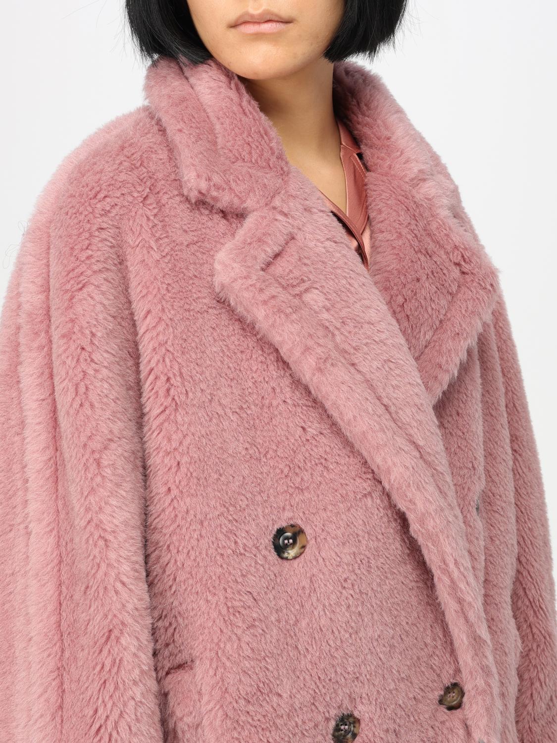 MAX MARA COAT: Max Mara coat in alpaca fur, Blue - Img 4