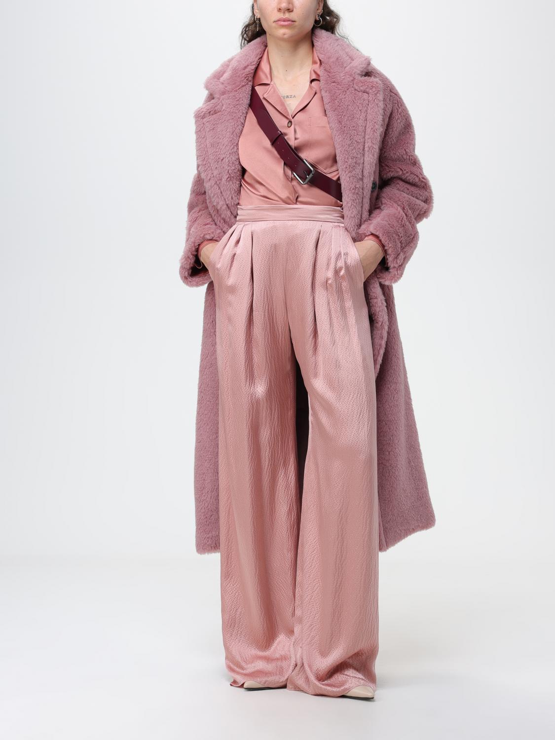 MAX MARA COAT: Max Mara coat in alpaca fur, Pink - Img 2