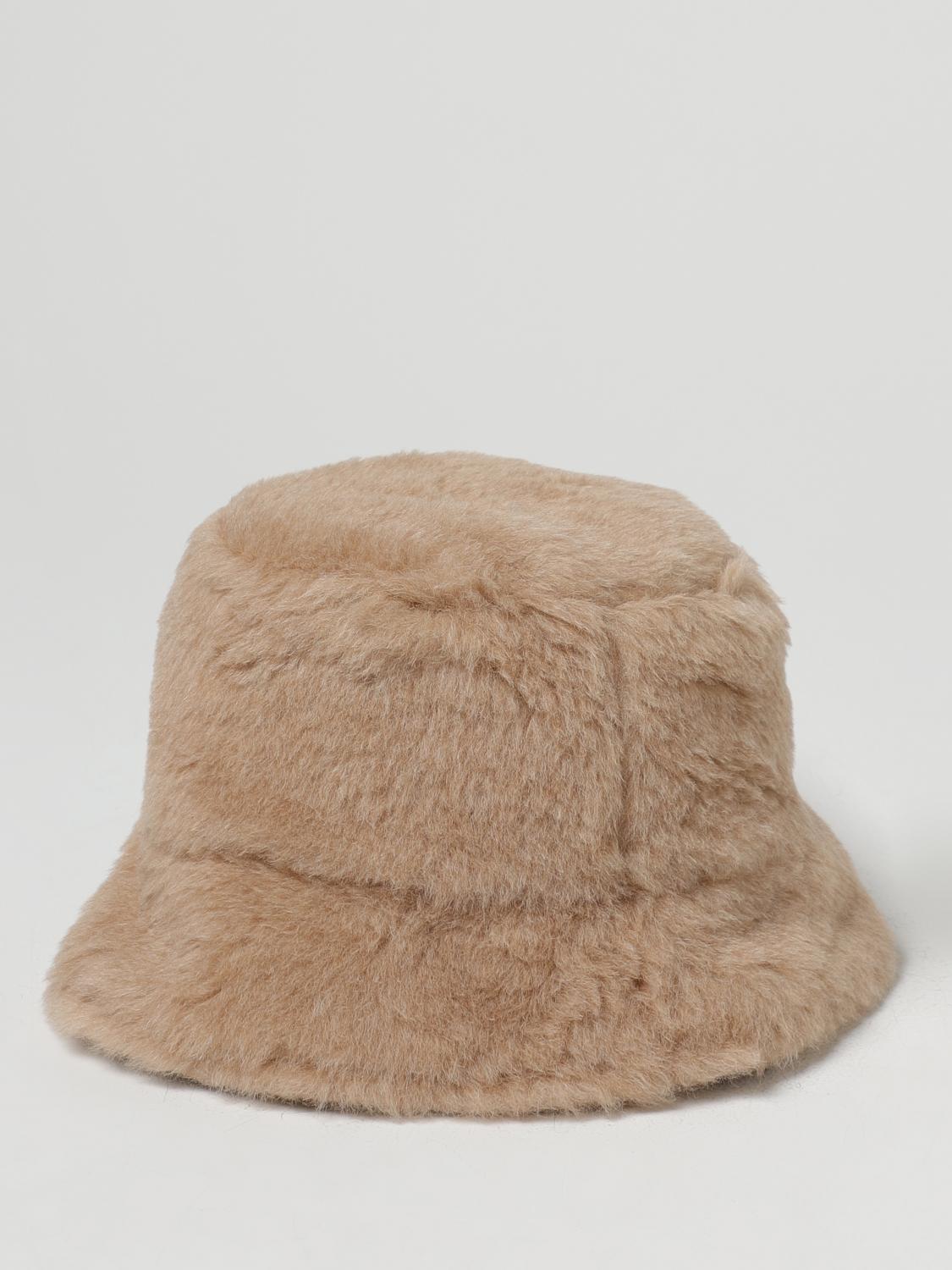 MAX MARA CAPPELLO: Cappello Max Mara in pelliccia di alpaca e seta, Miele - Img 2
