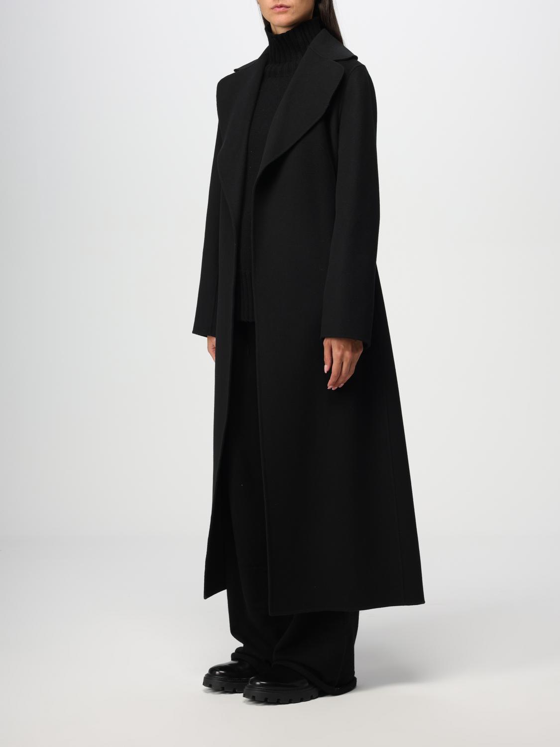 'S MAX MARA MANTEL: Mantel damen S Max Mara, Schwarz - Img 4