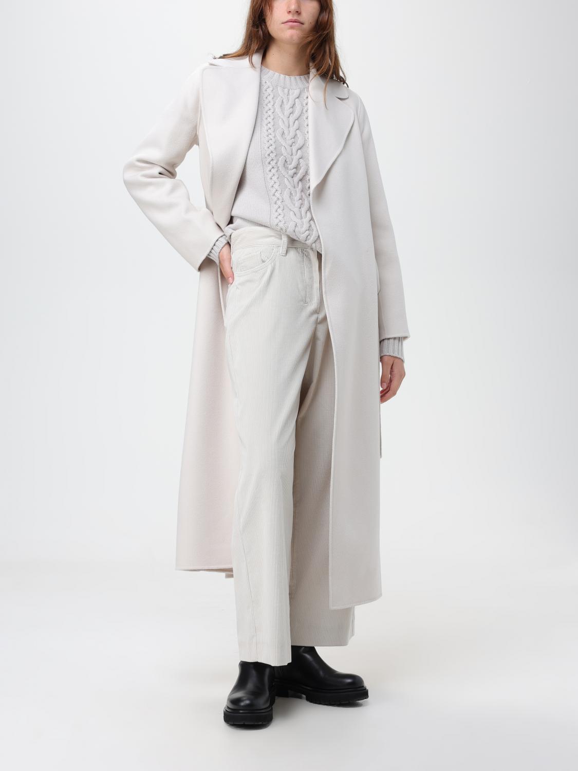 'S MAX MARA COAT: S Max Mara Poldo coat in virgin wool, Yellow Cream - Img 2