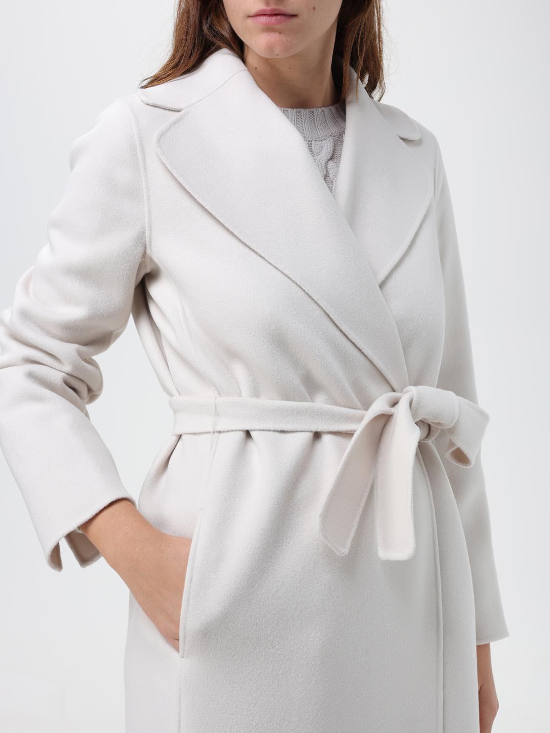 'S MAX MARA COAT: S Max Mara Poldo coat in virgin wool, Yellow Cream - Img 5