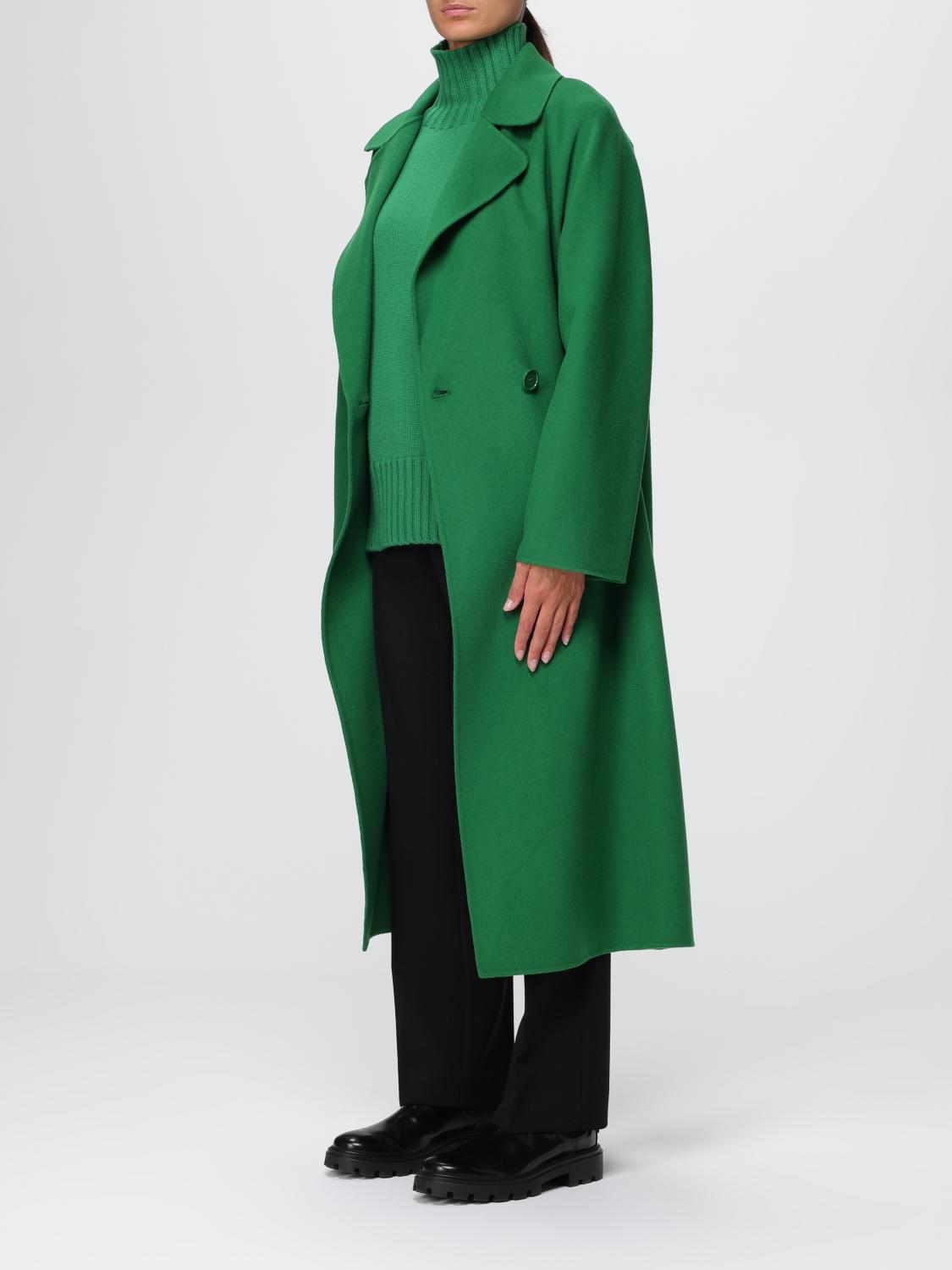 S Max Mara S Max Mara coat in virgin wool - Green | 2390161533600