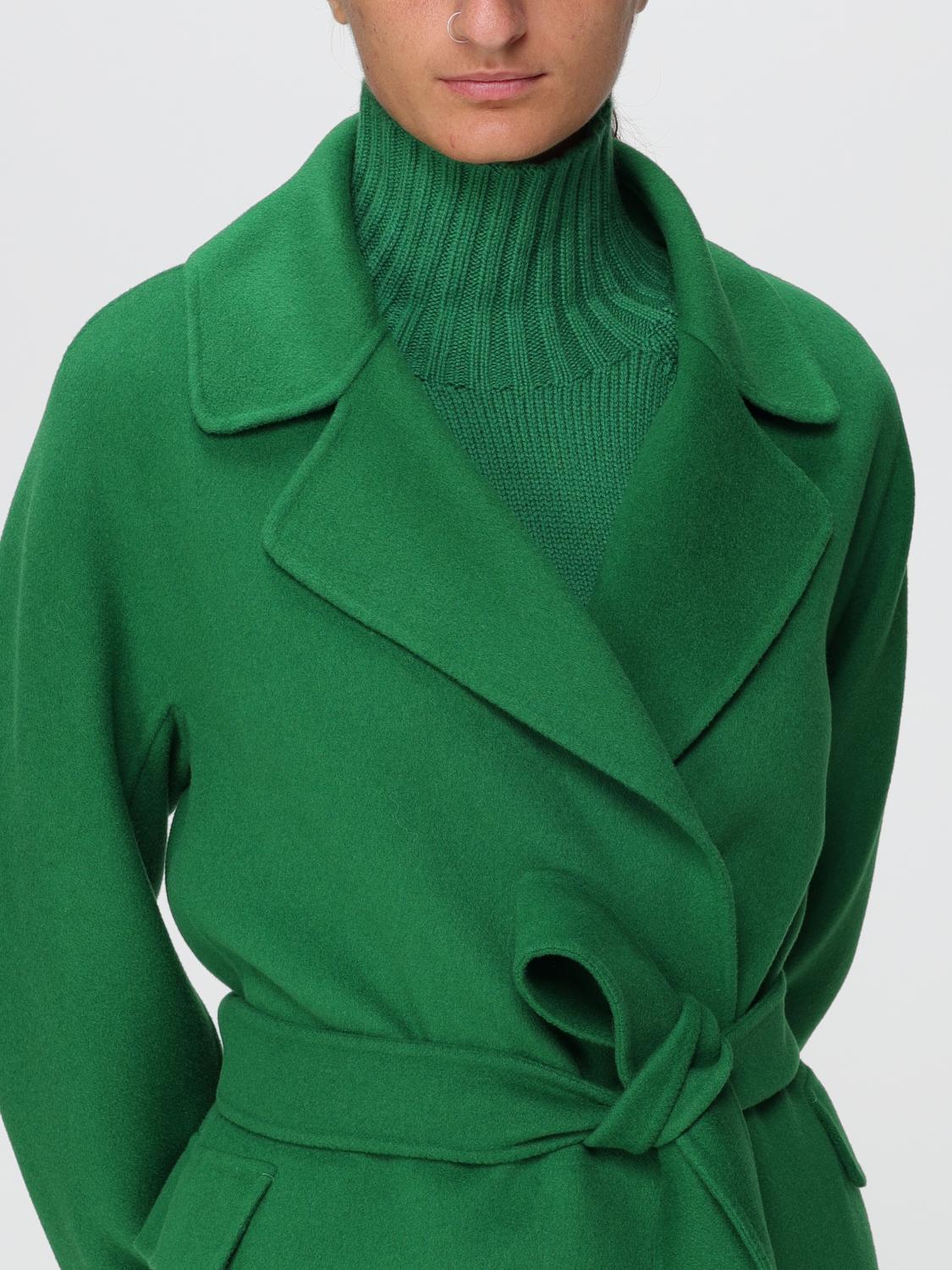 S Max Mara S Max Mara coat in virgin wool - Green | 2390161533600