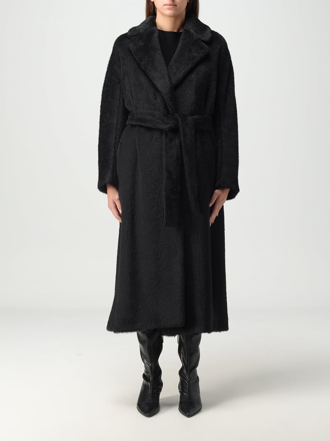 Taifun Damen Mantel Mit Animal-Print | Stylischer Wintermantel Für Frauen