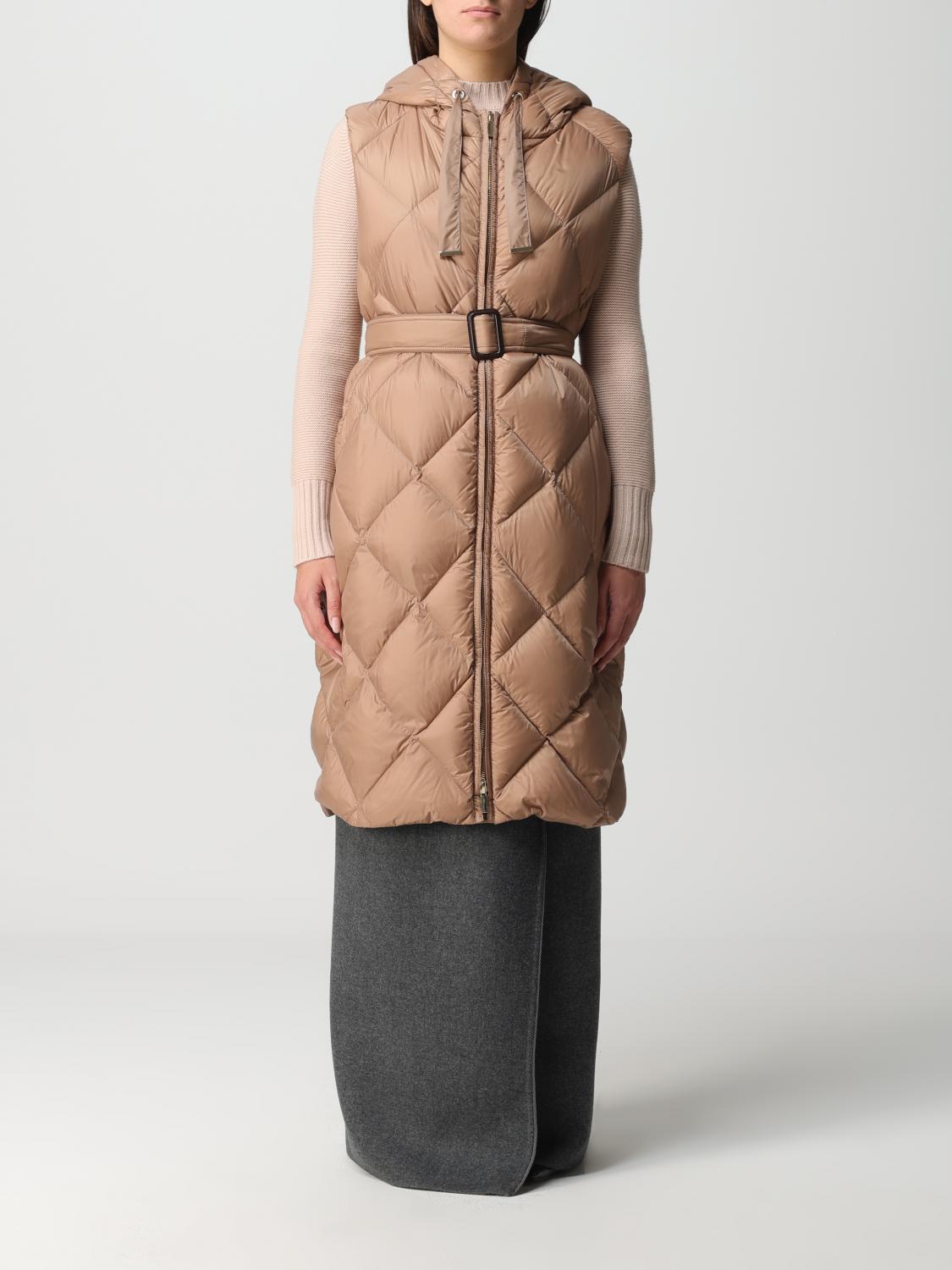 MAX MARA THE CUBE GILET: Gilet Tregil Max Mara The Cube in nylon trapuntato, Cammello - Img 1