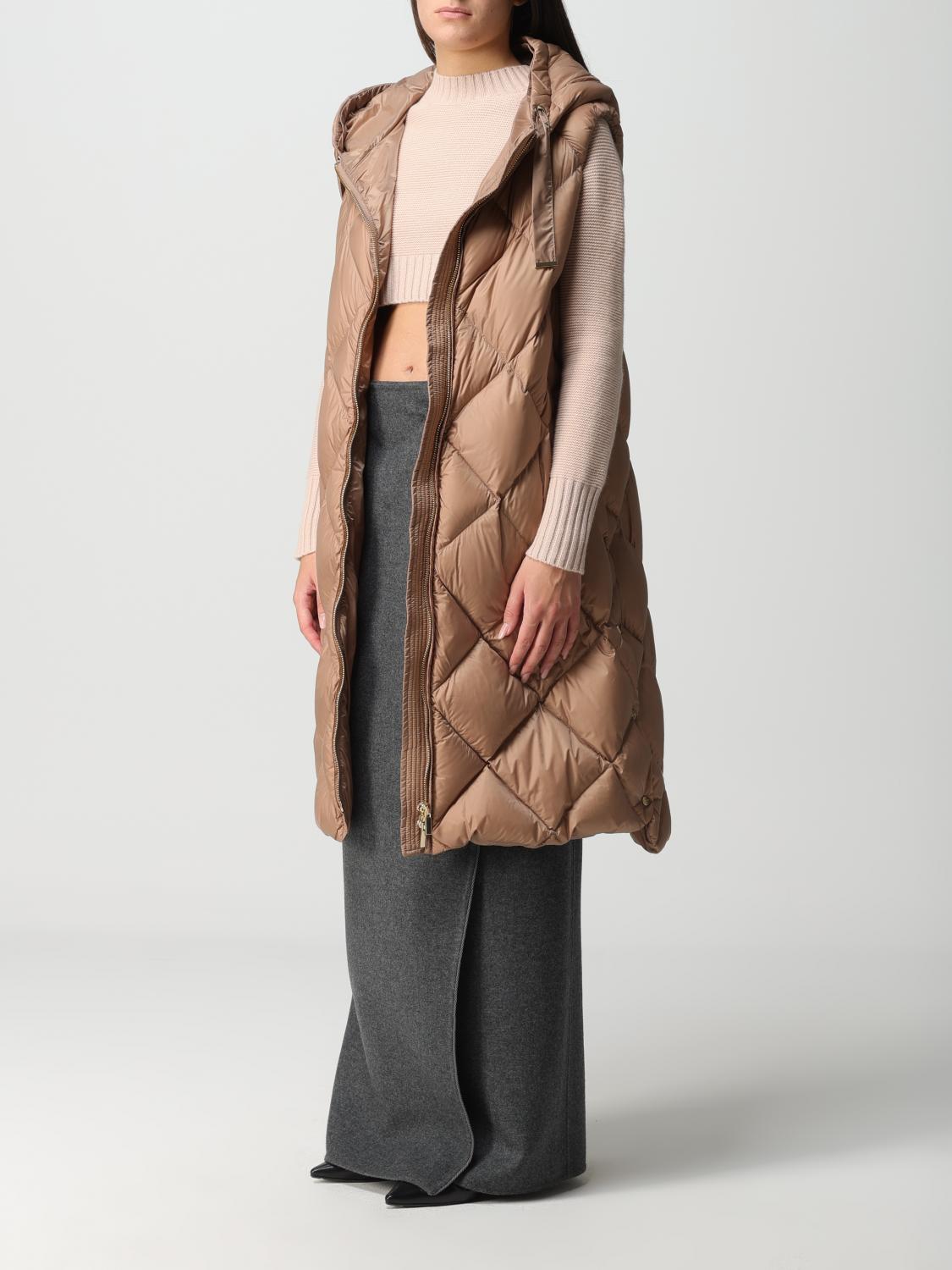 MAX MARA THE CUBE GILET: Gilet Tregil Max Mara The Cube in nylon trapuntato, Cammello - Img 3