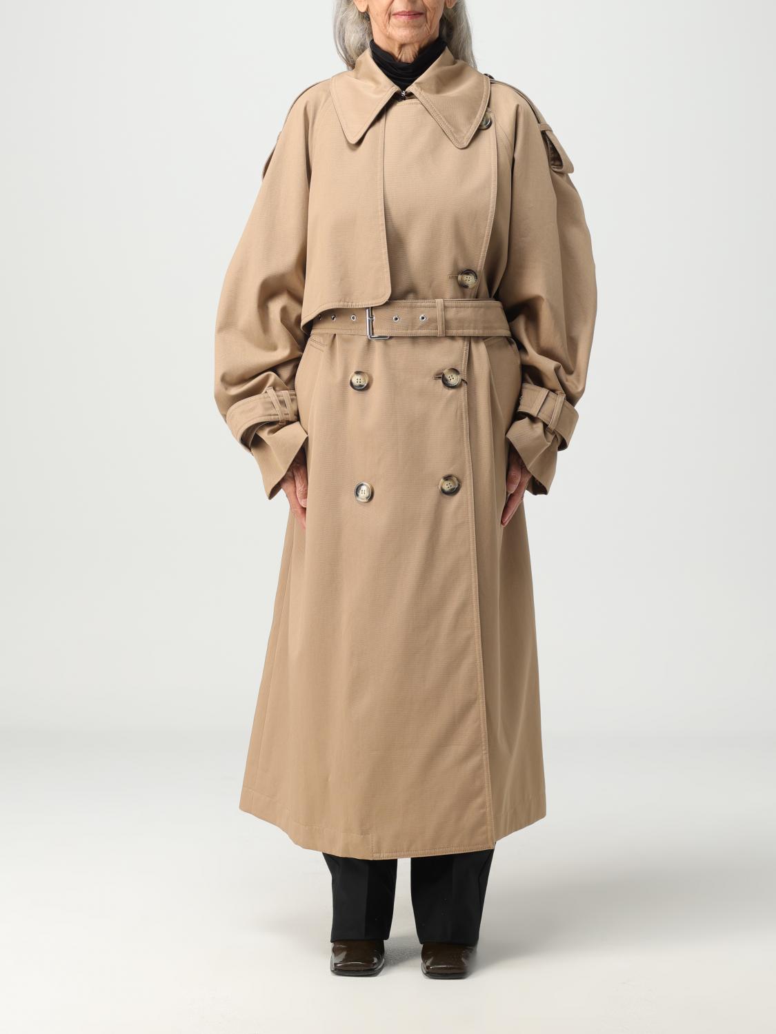 アウターその他 SPORTMAX Woman Trench coat Sand 2320260136600 001 Sportmax Outlet: Raincoat woman - Sand | Sportmax trench