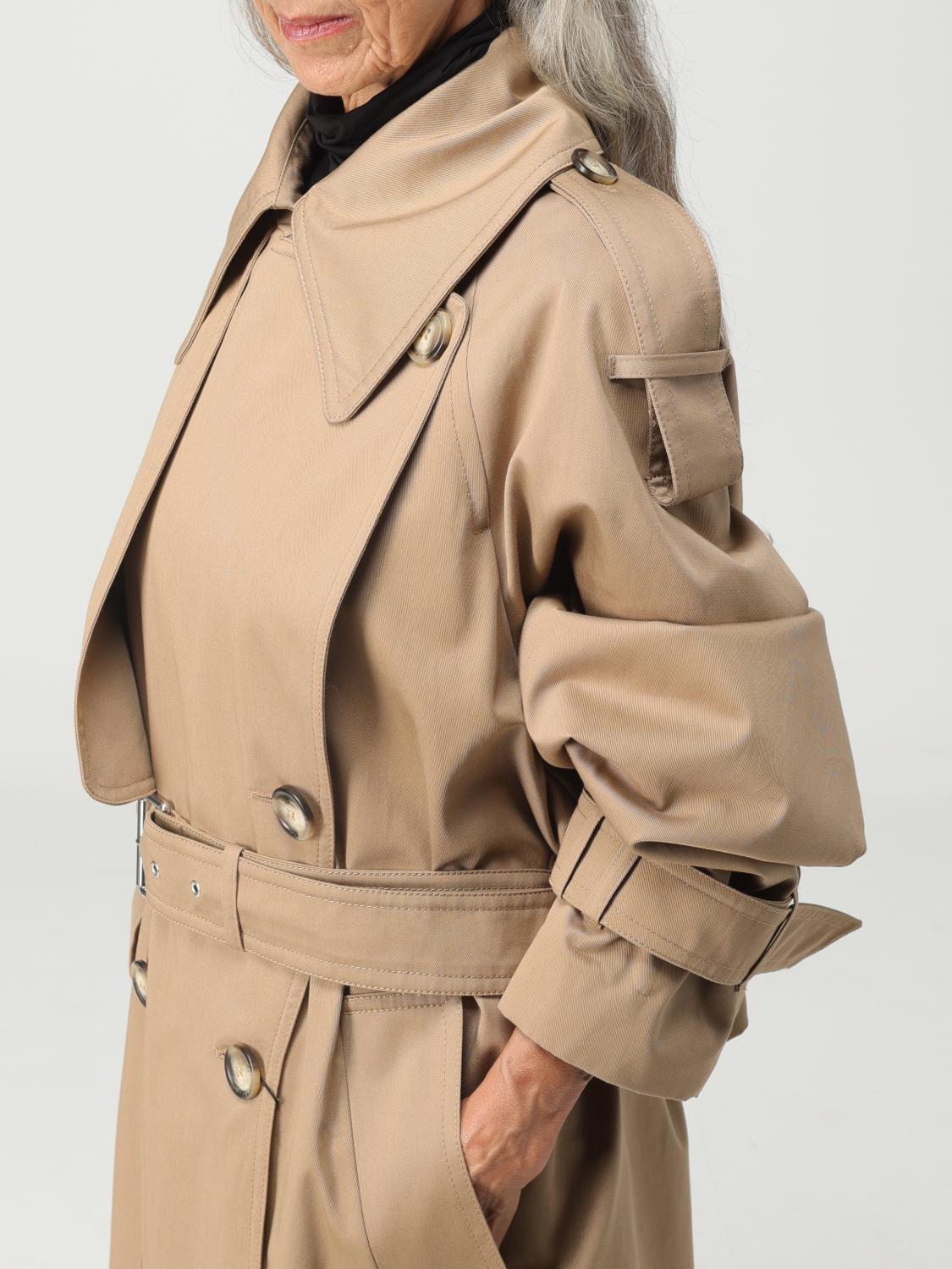 アウターその他 SPORTMAX Woman Trench coat Sand 2320260136600 001 Sportmax Outlet: Raincoat woman - Sand | Sportmax trench