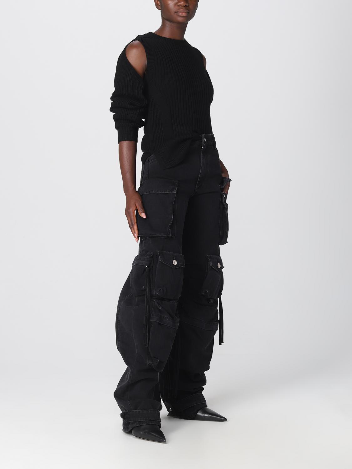 デニム・ジーパン THE ATTICO Woman Jeans Black 236WCP84D066 100 THE ATTICO: Pants woman - Black | The Attico jeans