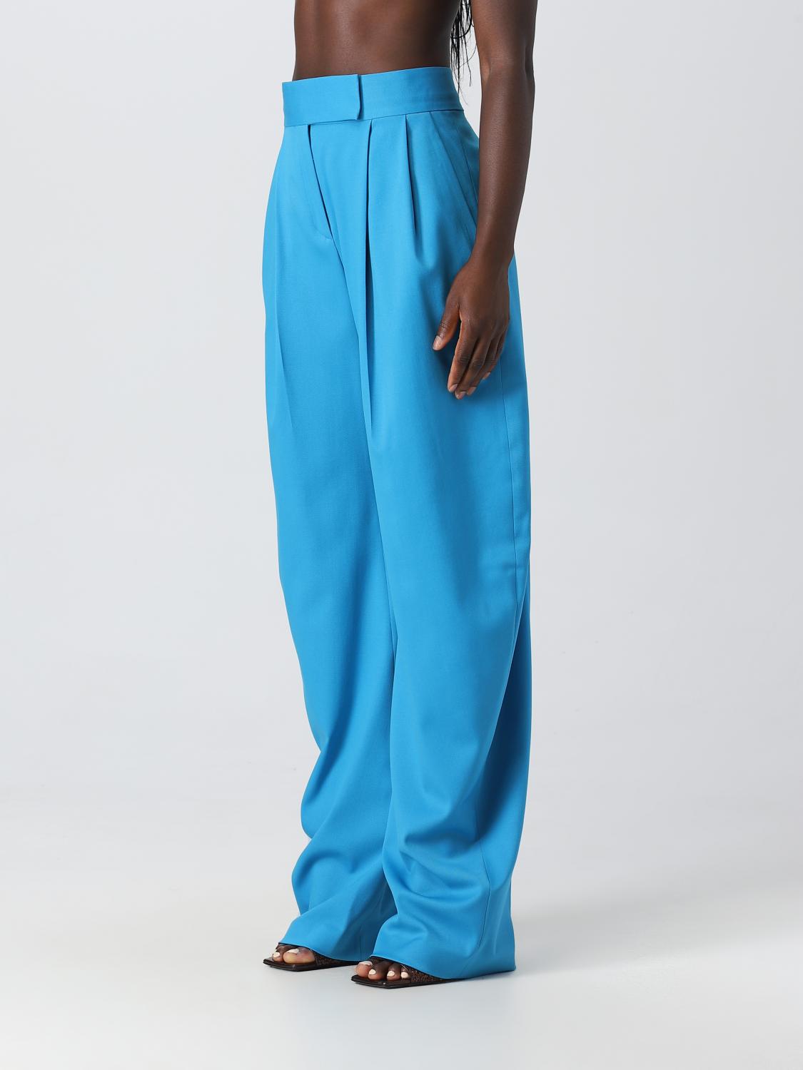 THE ATTICO 裤子: 裤子 女士 The Attico, 浅蓝色 - Img 3