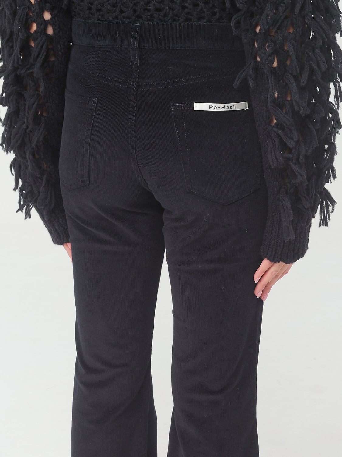 RE-HASH PANTALONES: Pantalón mujer Re-hash, Negro - Img 3