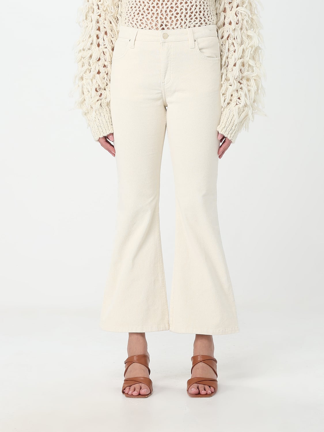 RE-HASH PANTALONES: Pantalón mujer Re-hash, Crema - Img 1
