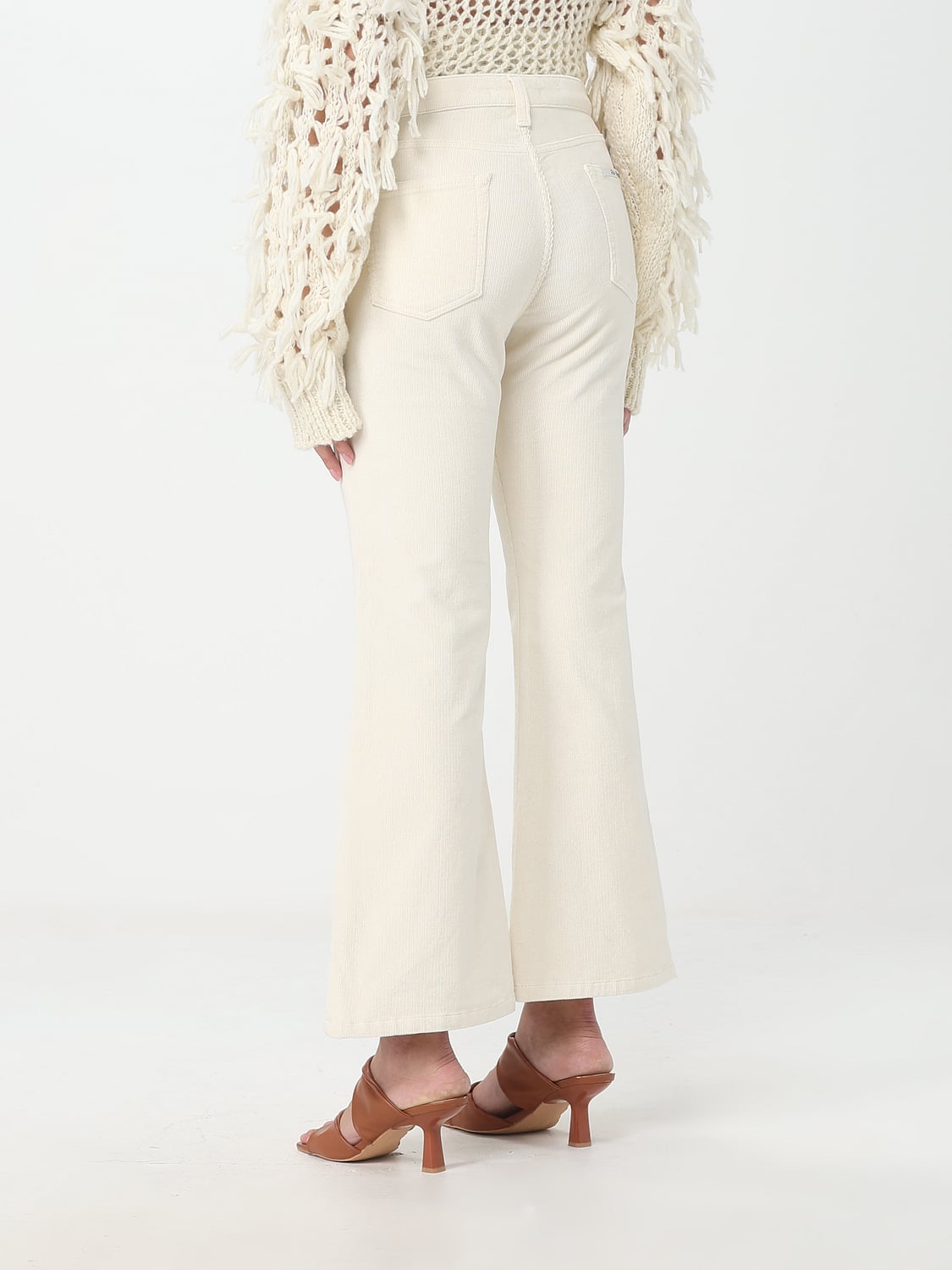 RE-HASH PANTALONES: Pantalón mujer Re-hash, Crema - Img 2