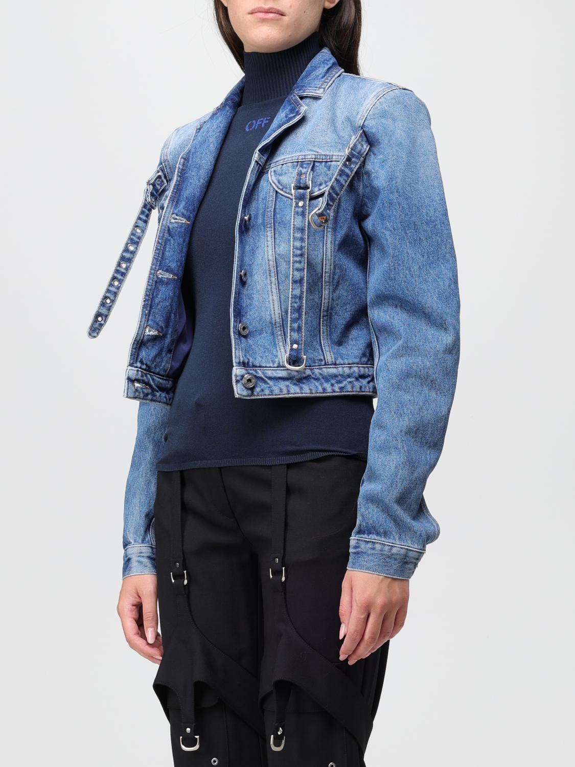OFF-WHITE CHAQUETA: Chaqueta mujer Off-white, Azul Oscuro - Img 4