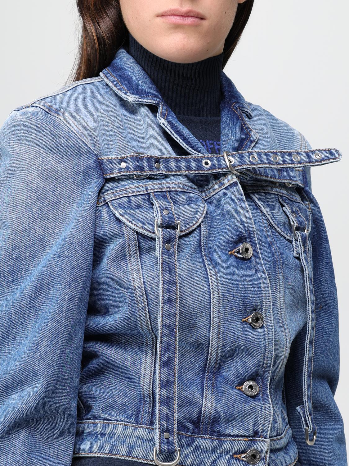 OFF-WHITE CHAQUETA: Chaqueta mujer Off-white, Azul Oscuro - Img 5