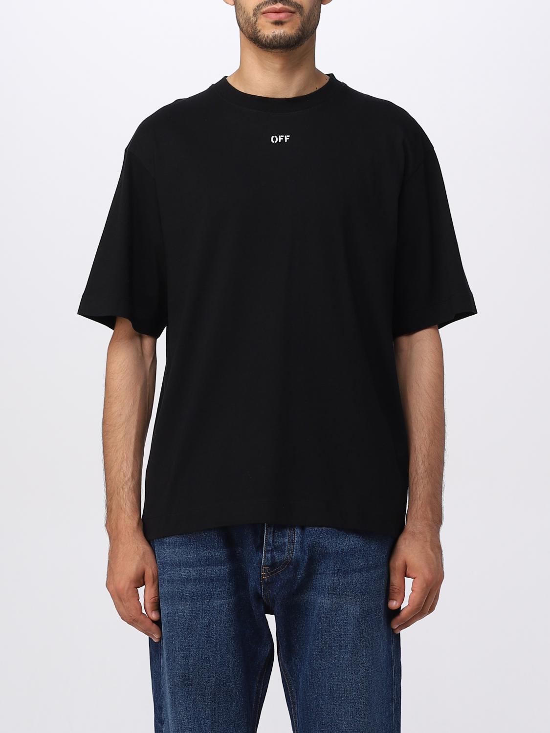 OFF-WHITE: cotton T-shirt - Black | Off-White t-shirt