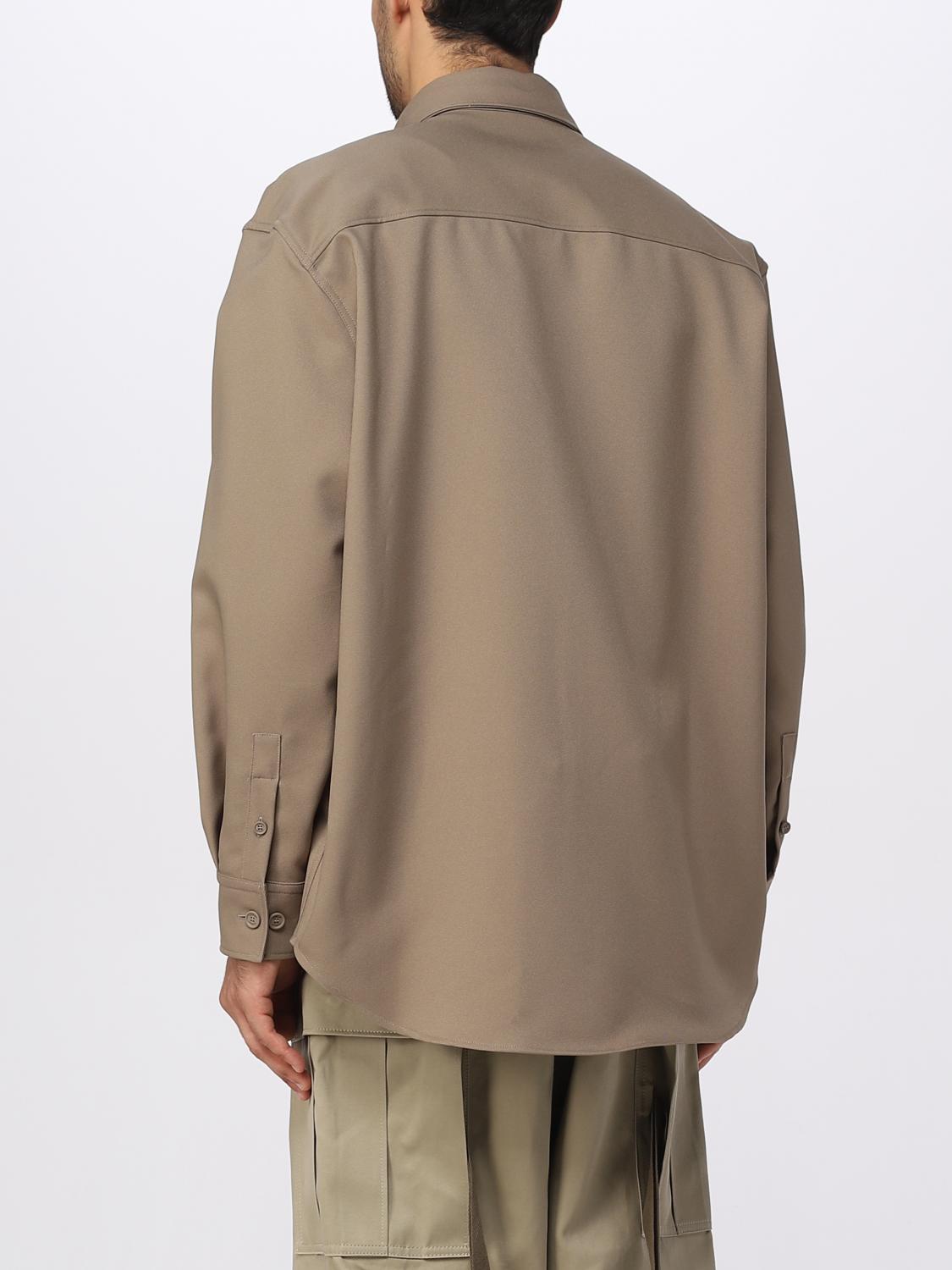 Off-White shirt in synthetic fabric - Beige | OMES005F23FAB003 | GIGLIO.COM