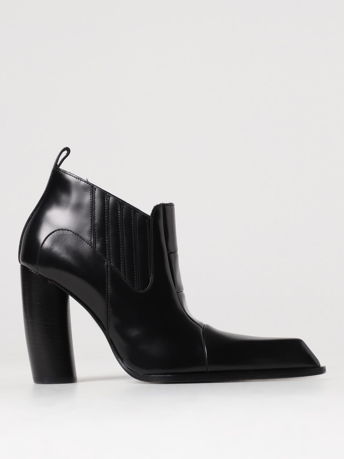 OFF-WHITE STIVALI: Stivaletto Moon Beatle Off-White in pelle spazzolata, Nero - Img 1