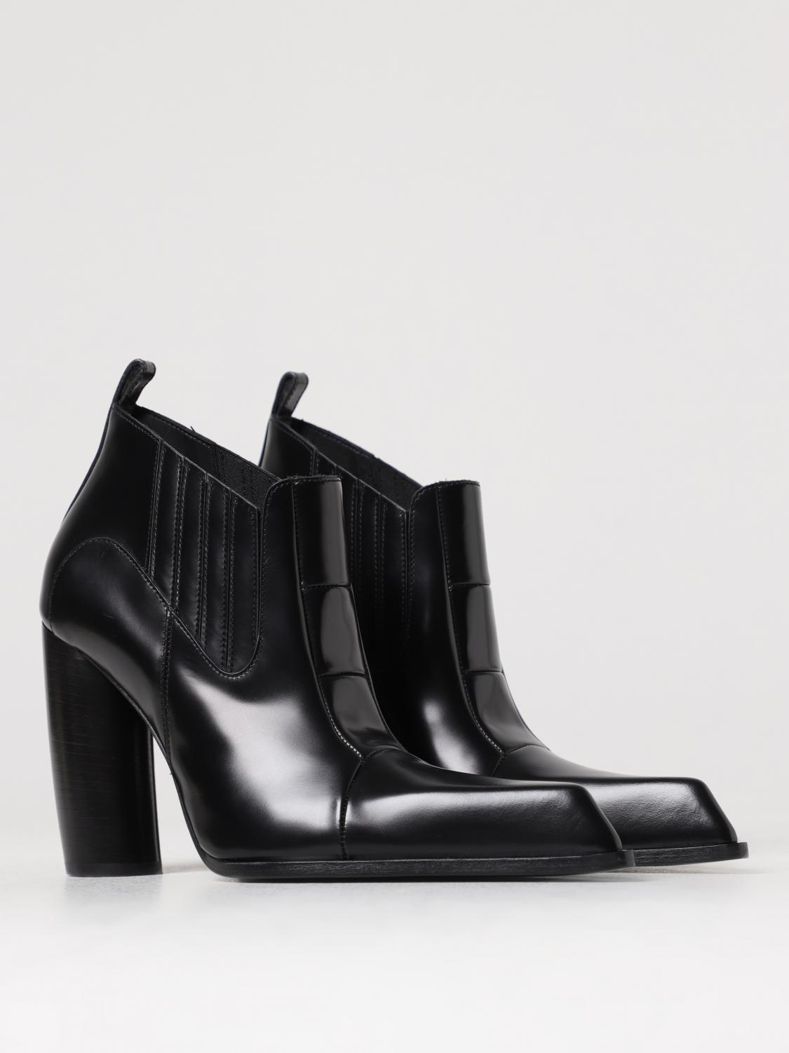 OFF-WHITE STIVALI: Stivaletto Moon Beatle Off-White in pelle spazzolata, Nero - Img 2