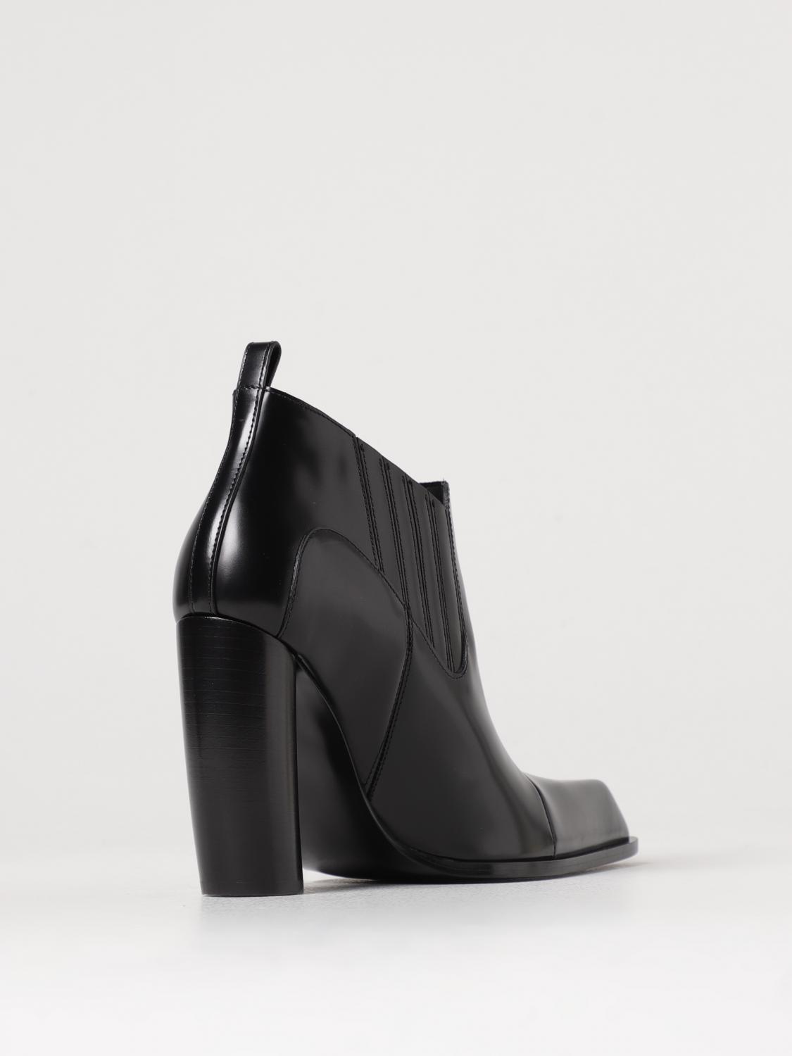OFF-WHITE STIVALI: Stivaletto Moon Beatle Off-White in pelle spazzolata, Nero - Img 3