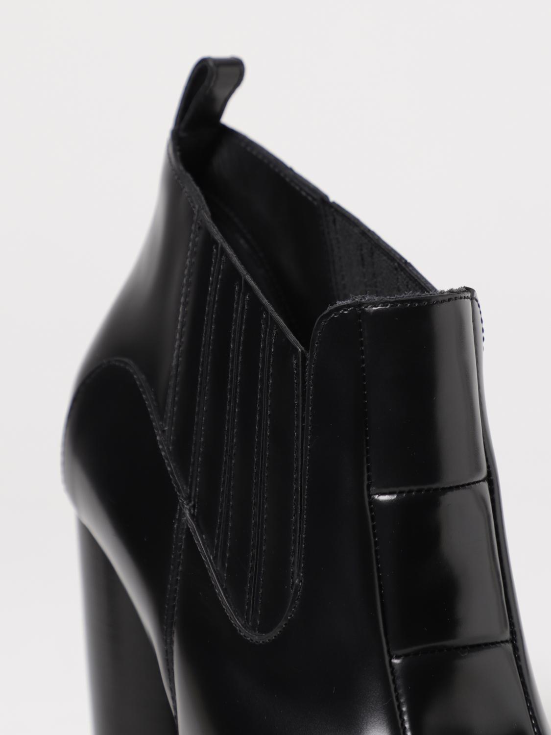 OFF-WHITE STIVALI: Stivaletto Moon Beatle Off-White in pelle spazzolata, Nero - Img 4