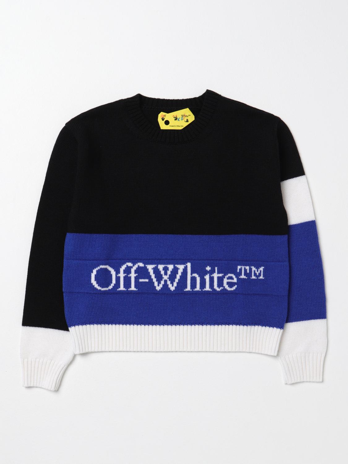 OFF-WHITE KIDS SWEATER: Sweater kids Off-white, Black - Img 1