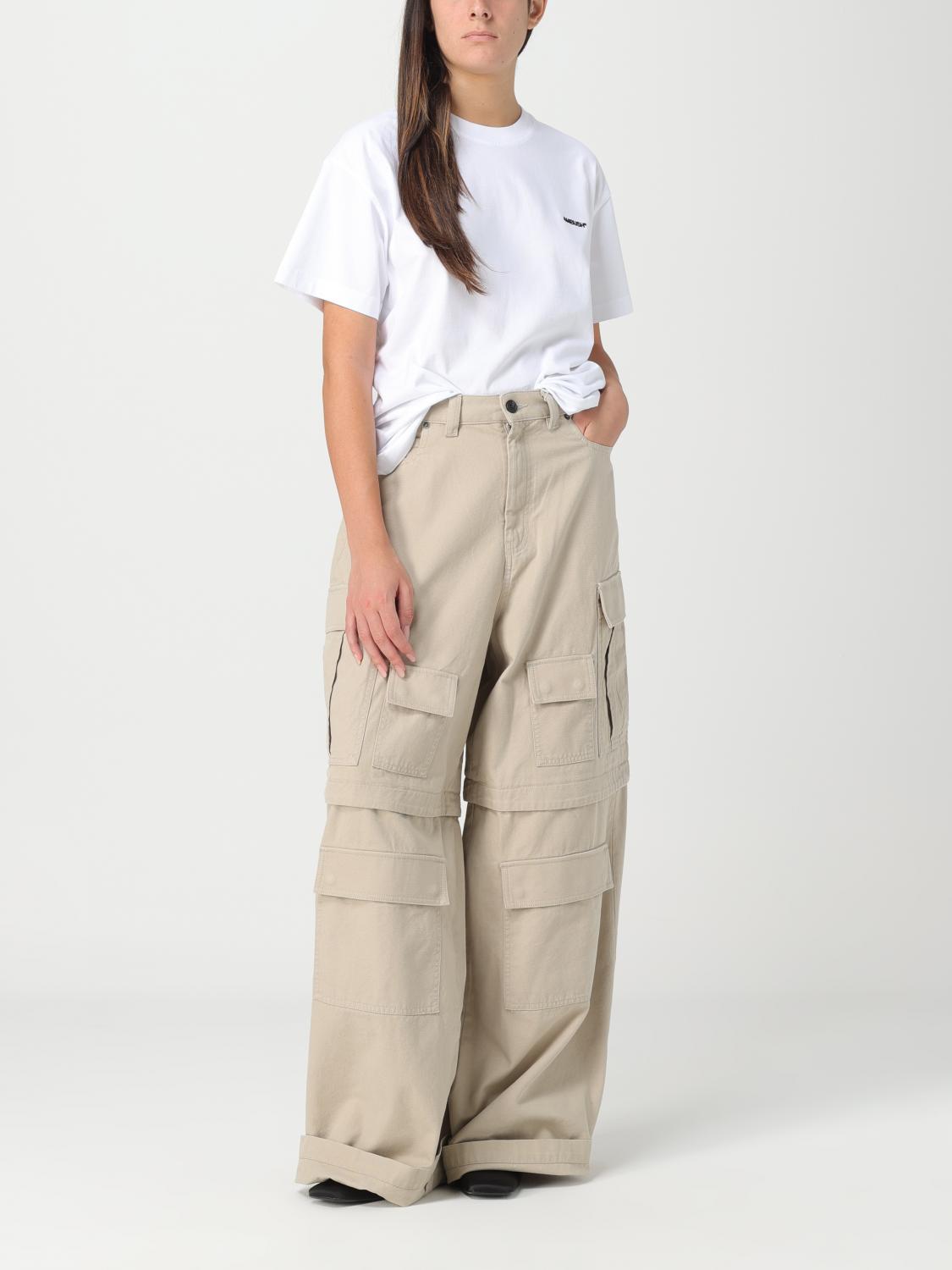 AMBUSH PANTALONI: Pantalone Cargo Ambush in cotone, Denim - Img 2